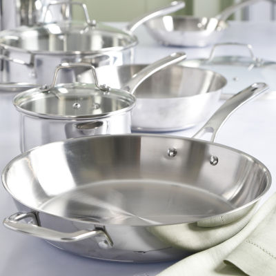 Martha Stewart Castelle Stainless Steel 10-pc. Cookware Set