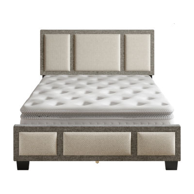 TRIIPTYCH UPHOLSTERED PLATFORM BED