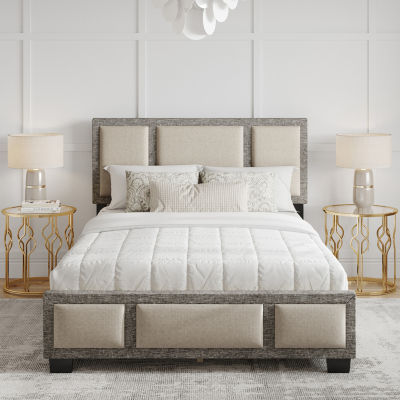 TRIIPTYCH UPHOLSTERED PLATFORM BED