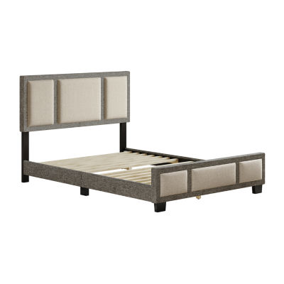 TRIIPTYCH UPHOLSTERED PLATFORM BED