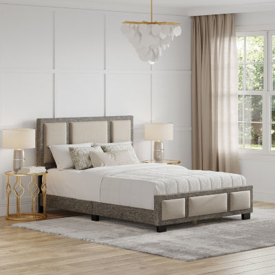 TRIIPTYCH UPHOLSTERED PLATFORM BED