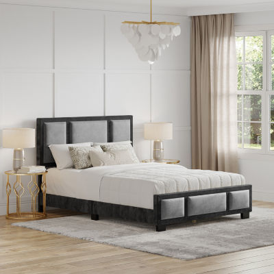 TRIIPTYCH UPHOLSTERED PLATFORM BED