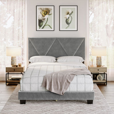 VECTOR FULL UPHOLSTERED PLATFORM BED