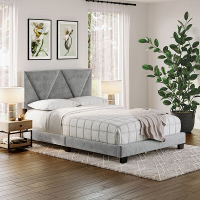 VECTOR FULL UPHOLSTERED PLATFORM BED