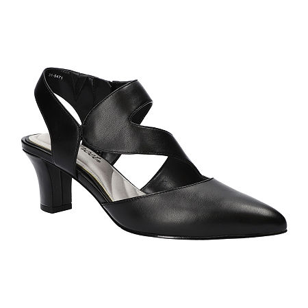 Easy Street Womens Venue Stiletto Heel Pumps, 6 Medium, Black