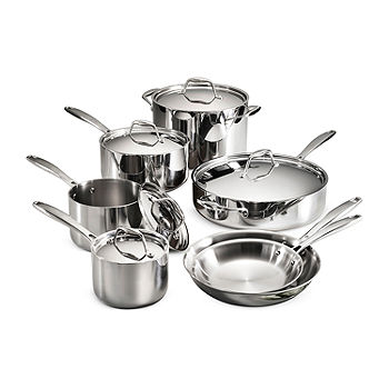 Calphalon Premier 12-Piece Stainless Steel Cookware Set