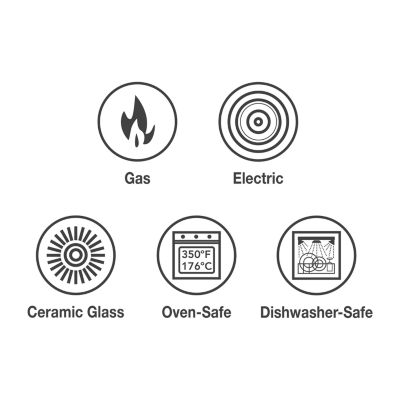 Tramontina Aluminum Non-Stick 11-pc. Nesting Cookware Set