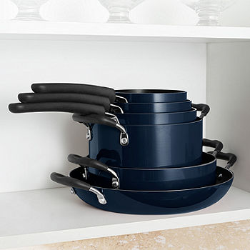 Tramontina 3-Piece Kitchen Essentials Cast Iron Cookware Set, Blue