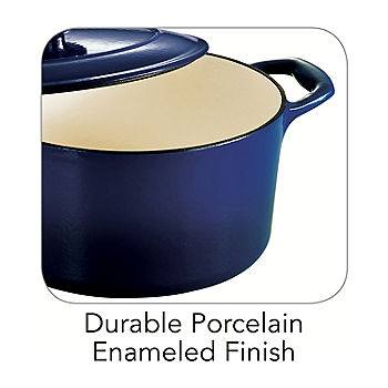 Buy the Tramontina Blue Enameled Cast Iron Dutch Oven