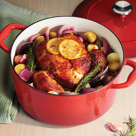 Tramontina Gourmet 6½-qt. Enameled Cast Iron Covered Round Dutch Oven, One Size, Red