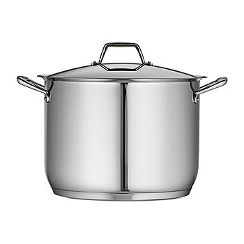 Tramontina® Gourmet Prima Tri-Ply Stainless Steel Covered Stock Pot