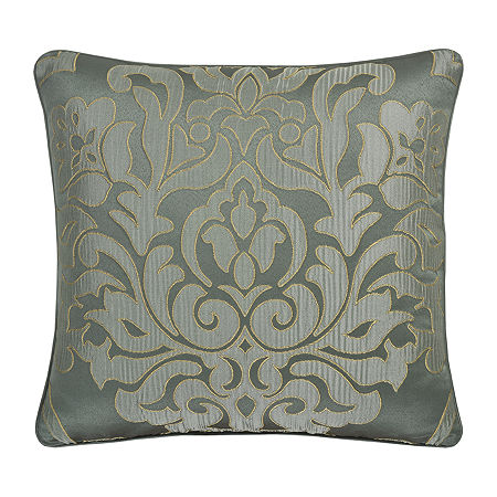 Queen Street Salerno Square Throw Pillow, One Size, Green