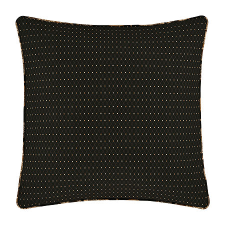 Queen Street Montecito Reversible Euro Sham, One Size, Black