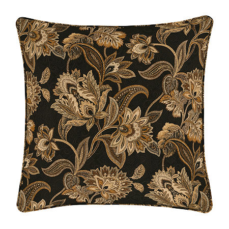 Queen Street Montecito Reversible Euro Sham, One Size, Black