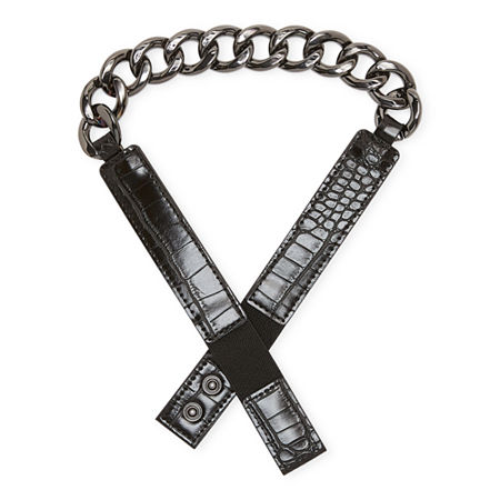 Worthington Stretch Chain Womens Belt, Small-medium, Black