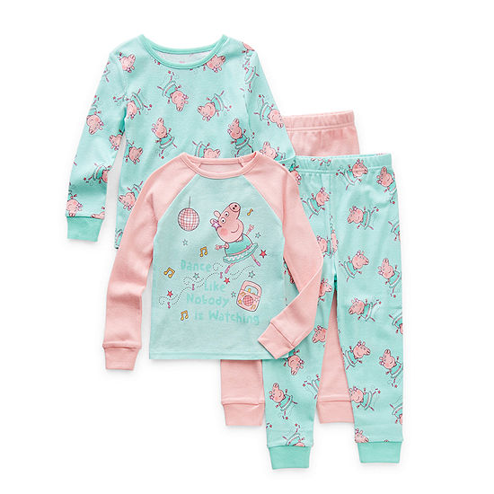 Toddler Girls 4-pc. Peppa Pig Pajama Set