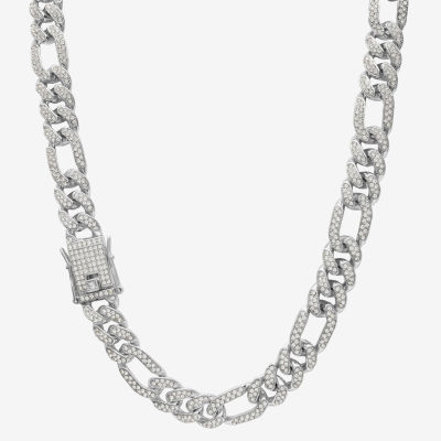 Mens Stainless Steel Inch Link Chain Necklace