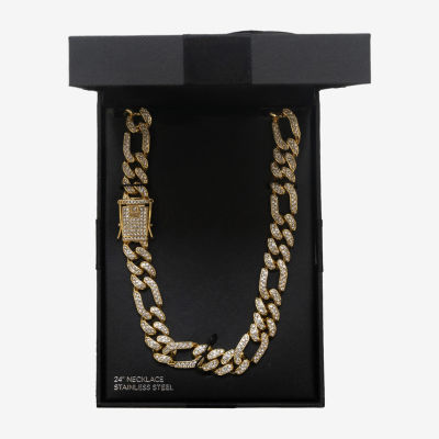 Mens Stainless Steel 24 Inch Mariner Chain Necklace