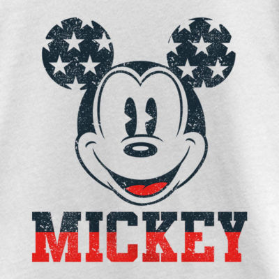 Disney Collection Little & Big Girls Crew Neck Short Sleeve Mickey and Friends Mickey Mouse Graphic T-Shirt