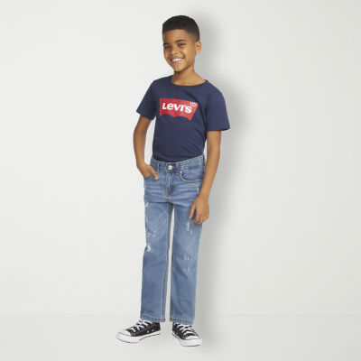 Levi's Little Boys Adjustable Waist Mid Rise 514 Straight Leg Jean