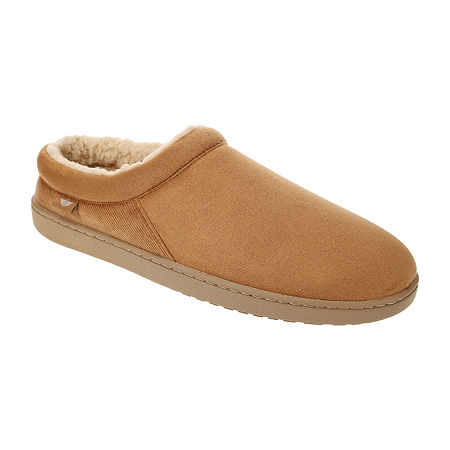 Dockers Mens Memory Foam Clog Slippers, Large, Brown