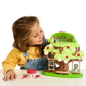 Bluey Tree Playset with Secret Hideaway, Flower Crown and Fairy