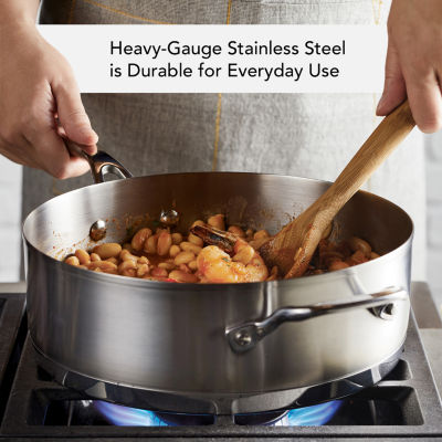 KitchenAid 3-Ply Stainless Steel 4.5-qt. Saute Pan