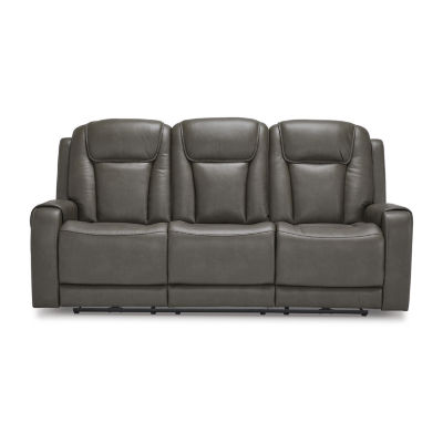 Signature Design by Ashley Card Player Track-Arm Reclining Sofa