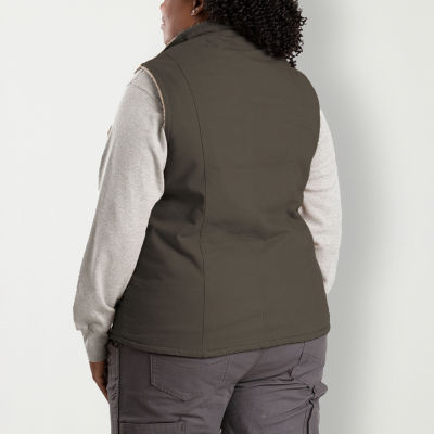 Berne Softstone Sherpa-Lined Duck Womens Fleece Vest