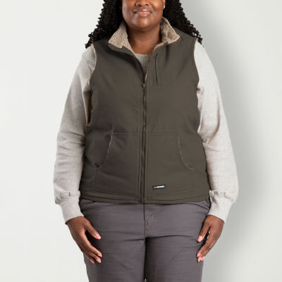 Berne Softstone Sherpa-Lined Duck Womens Fleece Vest