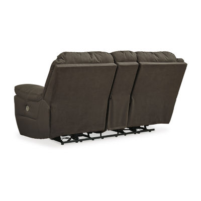 Signature Design by Ashley Next-Gen Gaucho Pad-Arm Power Recline Motion Upholstered Loveseat