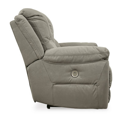 Signature Design by Ashley® Next-Gen Gaucho Pad-Arm Power Recline Motion Upholstered Loveseat