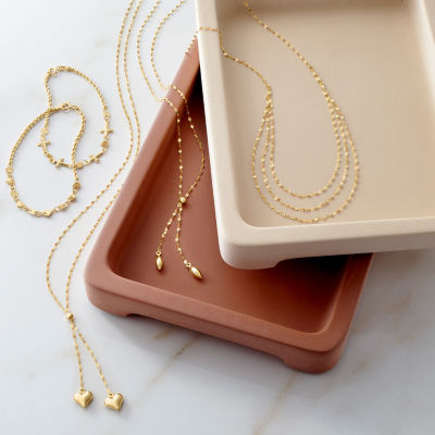 Gold Addiction Womens 14K Gold 18 Inch Y Necklace