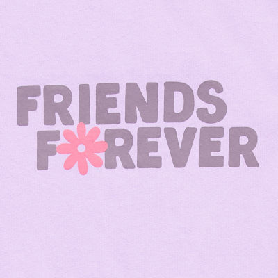 Okie Dokie Toddler & Little Girls Round Neck Short Sleeve Graphic T-Shirt