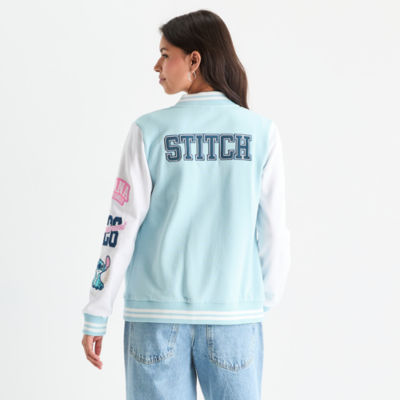 Womens Juniors Lilo & Stitch Fleece Midweight Bomber Jacket