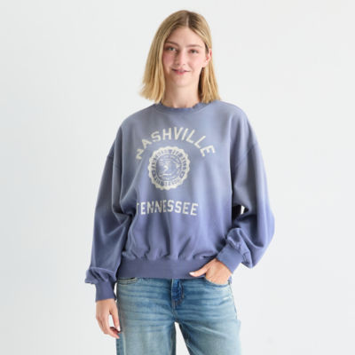 Arizona Womens Crew Neck Long Sleeve Juniors Sweatshirt