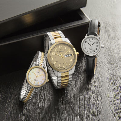 Timex® Easy Reader Womens Black Strap Watch