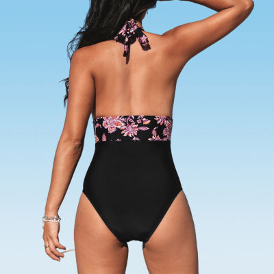 CUPSHE Swimwear Floral One Piece Swimsuit