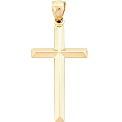 Womens 14K Gold Cross Pendant - JCPenney