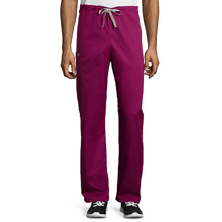 Wink Wonderwork 500 Drawstring Cargo Unisex Adult Big And Tall Tag Free Scrub Pants, 5x-large, Purple