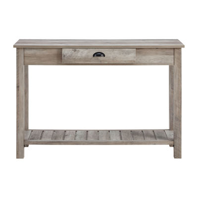 Farmhouse Center Drawer Entryway Table