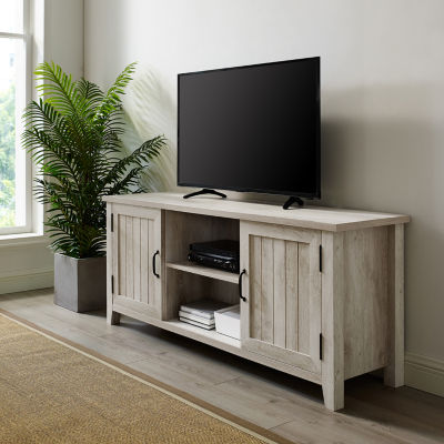 Farmhouse 2-Door Simple Rustic TV Stand