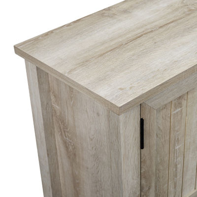 Farmhouse 2-Door Simple Rustic TV Stand