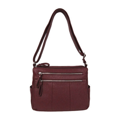 Bueno of California Medium Double Zip Crossbody Bag