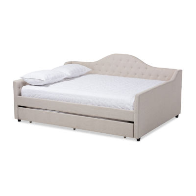 Eliza Tufted Upholstered Full Daybed with Trundle JCPenney