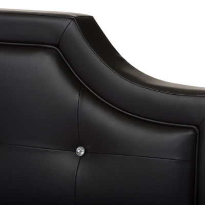Carlotta Faux Leather Upholstered Bed