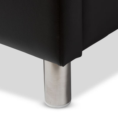 Carlotta Faux Leather Upholstered Bed