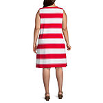 Liz Claiborne Sleeveless A-Line Dress Plus