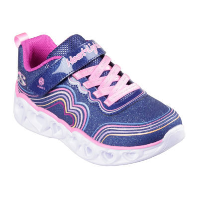 Skechers Girls Heart Lights Retro Hearts Sneakers