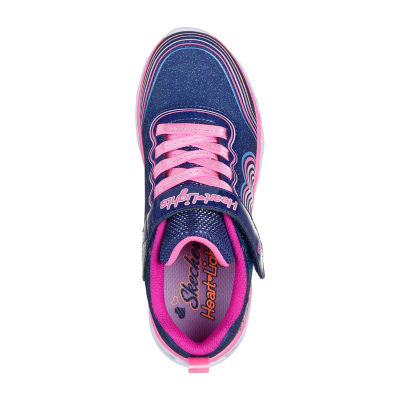 Skechers Girls Heart Lights Retro Hearts Sneakers